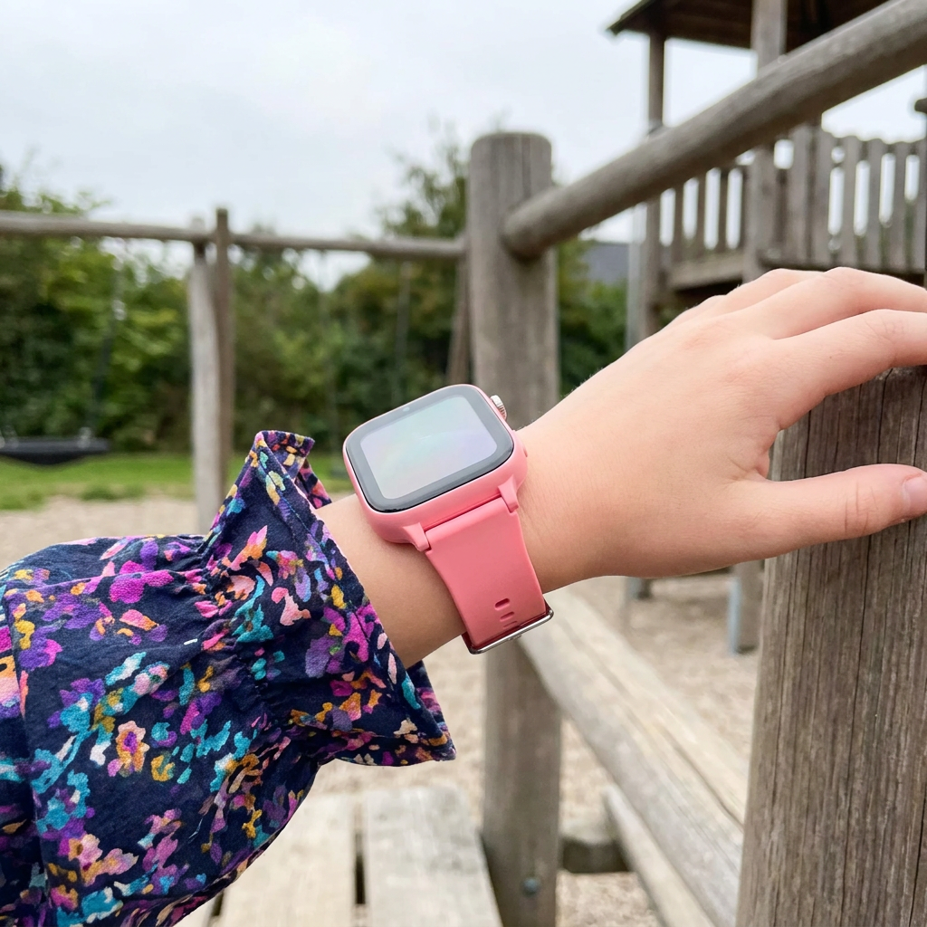 KidsBuddy Pro - GPS smartwatch til børn med videoopkald - Lyserød - Smartwatch til børn test - Babyhelp.dk